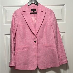 Talbots Pink Blazer with Notched Lapels and Relaxed Fit Excellent Condition